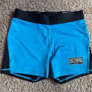 Victoria's Secret Sport Blue and Black Athletic Shorts